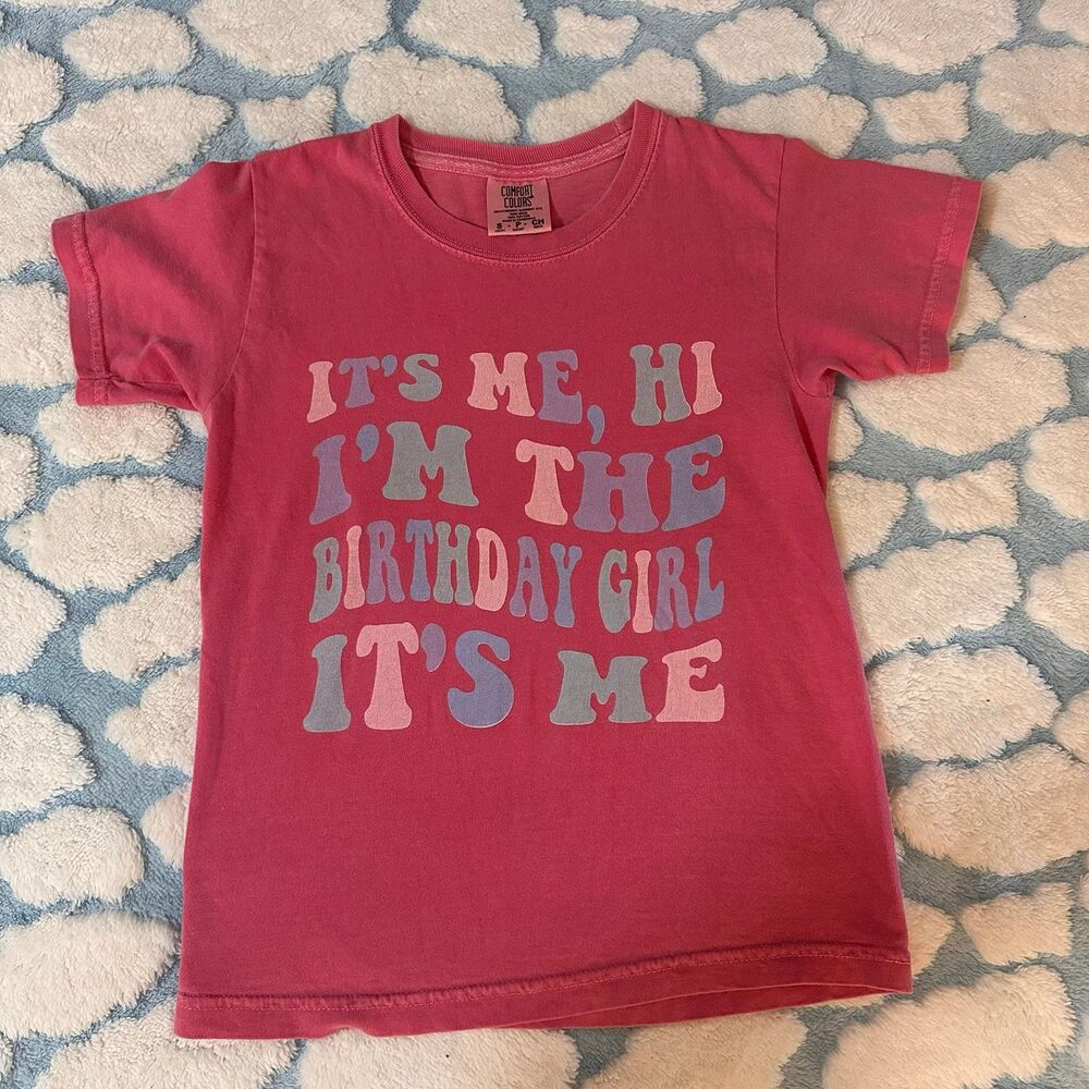 Girls Comfort Colors Taylor Swift Midnights Inspired Birthday Shirt Size M